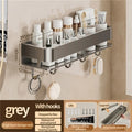 Wall-Mounted Bathroom Storage Shelf with No Drilling Required for Bathroom Sink Vanity and Toilet Wall Storage Racks
