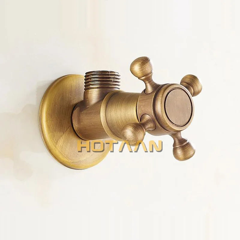 . Antique Brass Triangle Valve Water Control Valve Bathroom Tap Water Valve 1/2*1/2 Brass Angle valves ,YT-5182