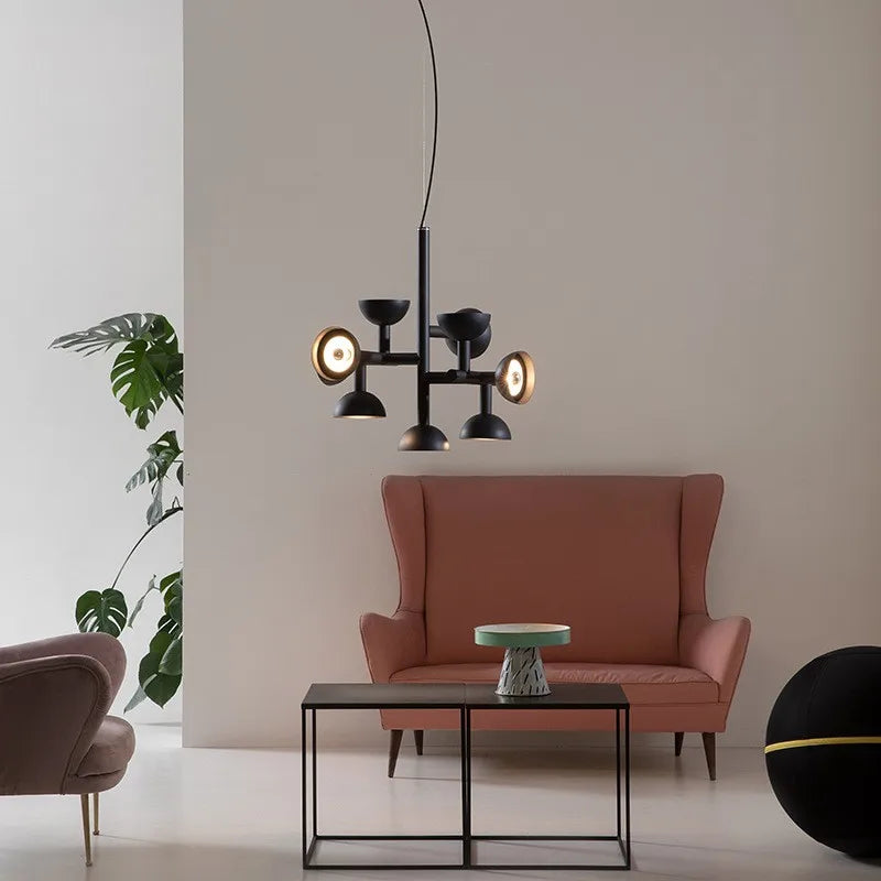 Postmodern chandelier Restaurant Creative danish designer light  Living Room Simple LED Indoor bedroom aesthetic lights