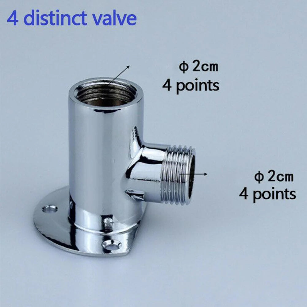 Stainless Steel Shower Arm Extension Arm Joint Shower Nozzle Bottom Hose Wall Mounted Shower Head Arm Bathroom Accessories