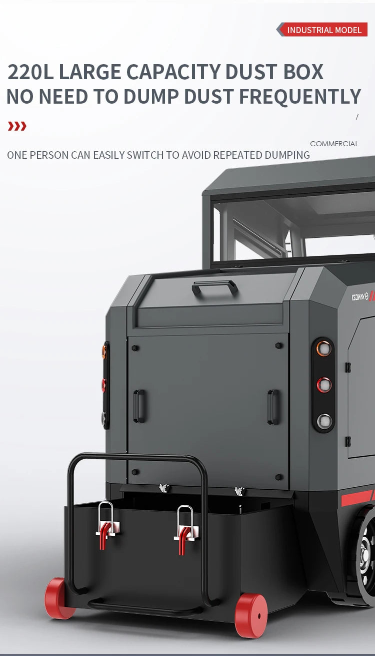 Floor Sweeper Cleaning Machine Industrial Ride-on Street Sweeper Car