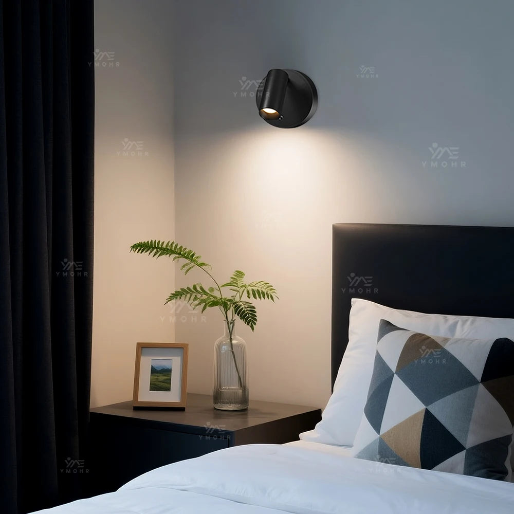 Dual Intelligent Control LED Light Magnetic USB Rechargeable Wall Lights Spotlight Stepless Dimmable Corridor Lamp Bedside Lamp