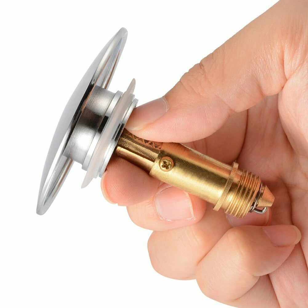 1/2pcs Replacement Basin Bath Waste Easy Pop Up Click Clack Plug Bolt Spring For Bathroon Bathtub Drain Stopper