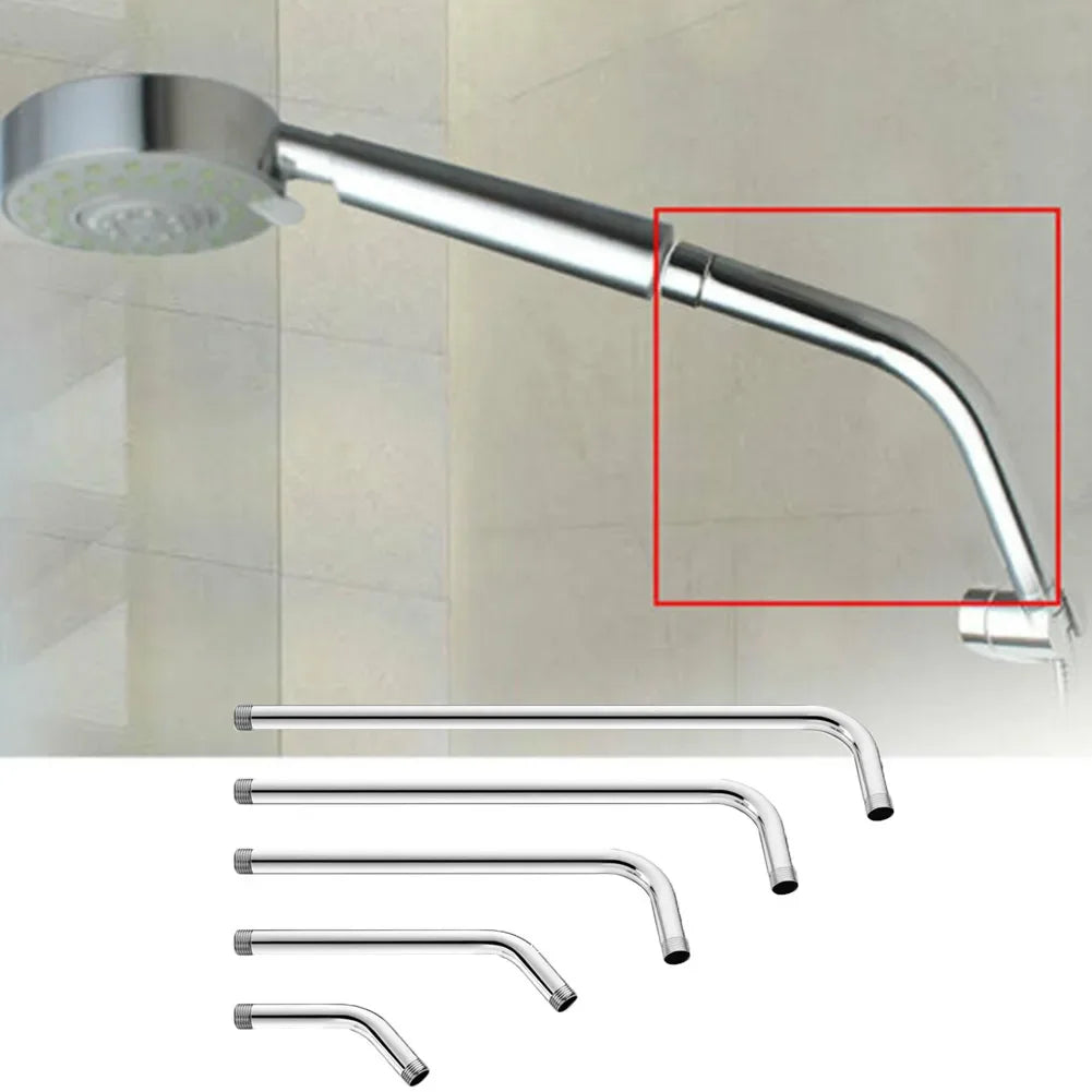 1PC Wall Shower Arm Shower Head Extension Pipe Stainless Steel Arm Bracket Bathroom Home Accessories