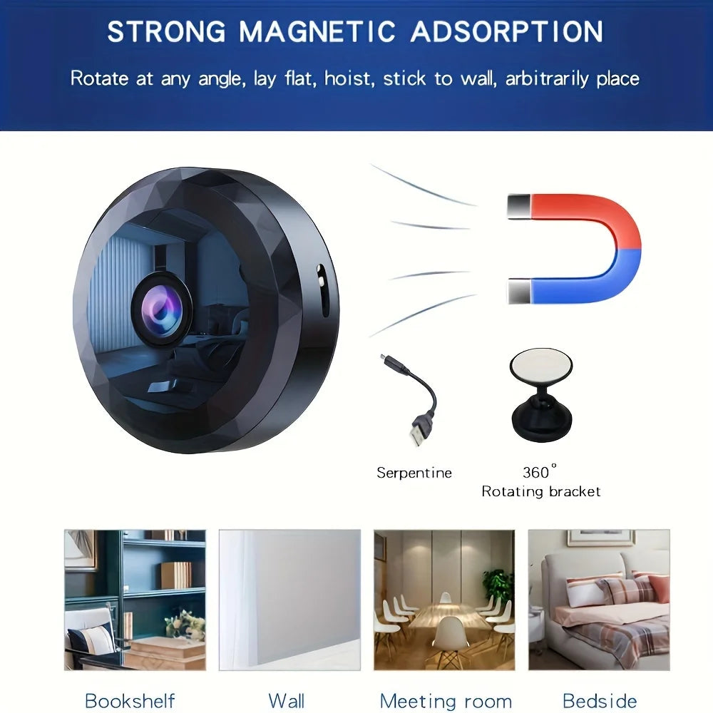 Wireless WiFi Security Camera 1080P HD Night Vision Motion Detection Rechargeable Battery Easy Mount App Control Home Security