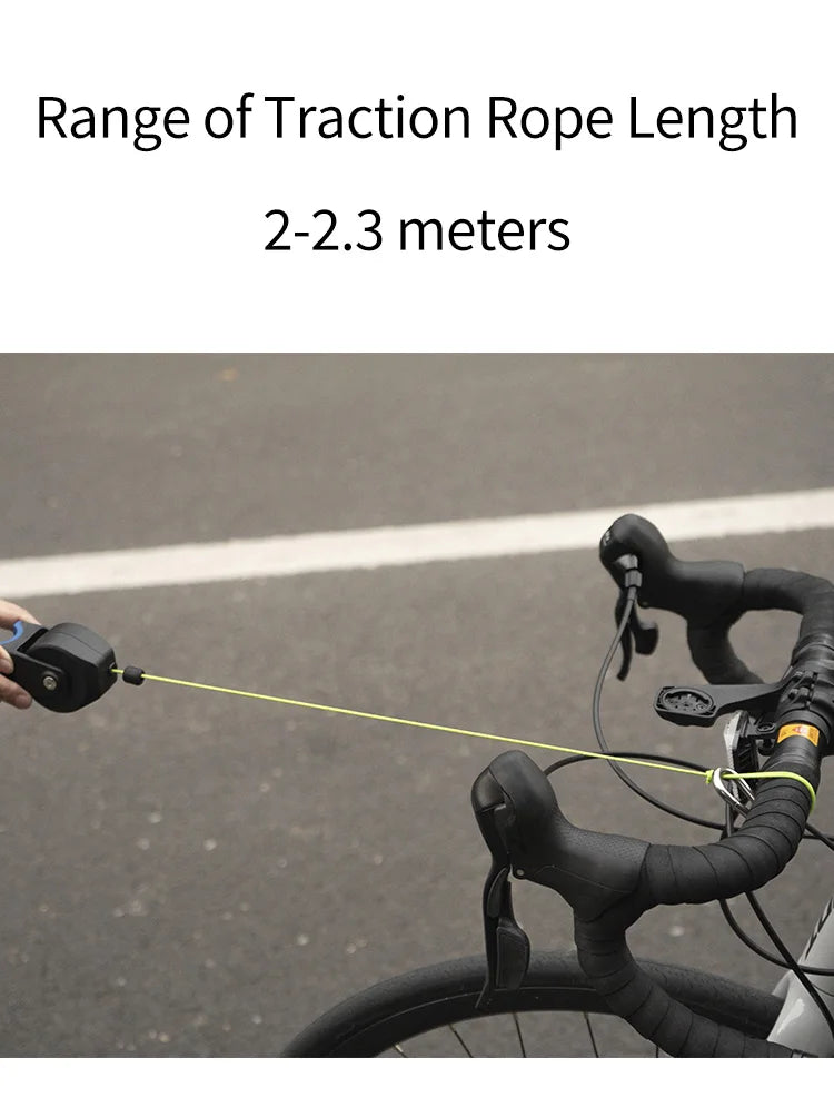 Extendable Bike Trailer - Adult-Accompanied Cycling Elastic Trailer System, TrailerCompatible with Mountain/Road/Electric Bikes,