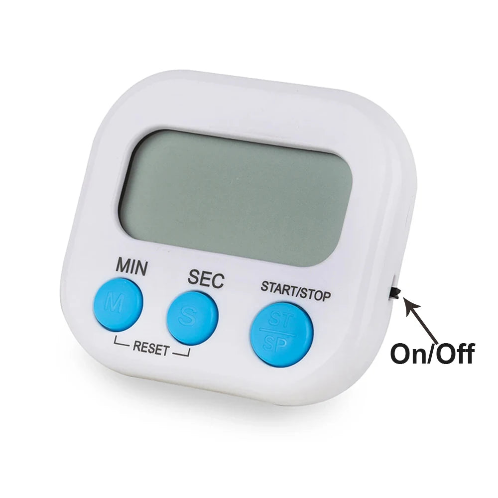 Digital Kitchen Timer for 99 Minutes Cooking Countdown with Magnetic Tool Timing Cook Friendly Alarm Clock Counter with Stand