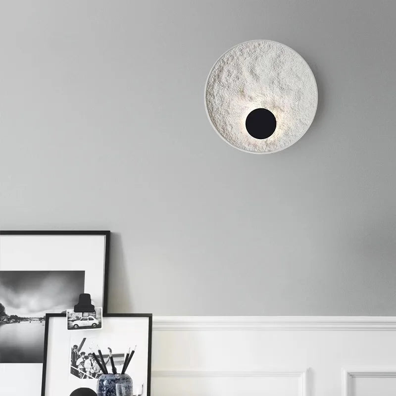 Nordic Modern Light Luxury Marble Wall Lamp Bedroom Background Led Lighting Decoration Creativity Mirror Aisle Sconce Indoor