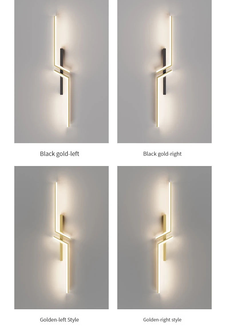Modern Minimalist LED Wall Lamps - Bedside Interior Lighting for Living Room Bedroom Stairs - TV Backlight Wall Decor Lights