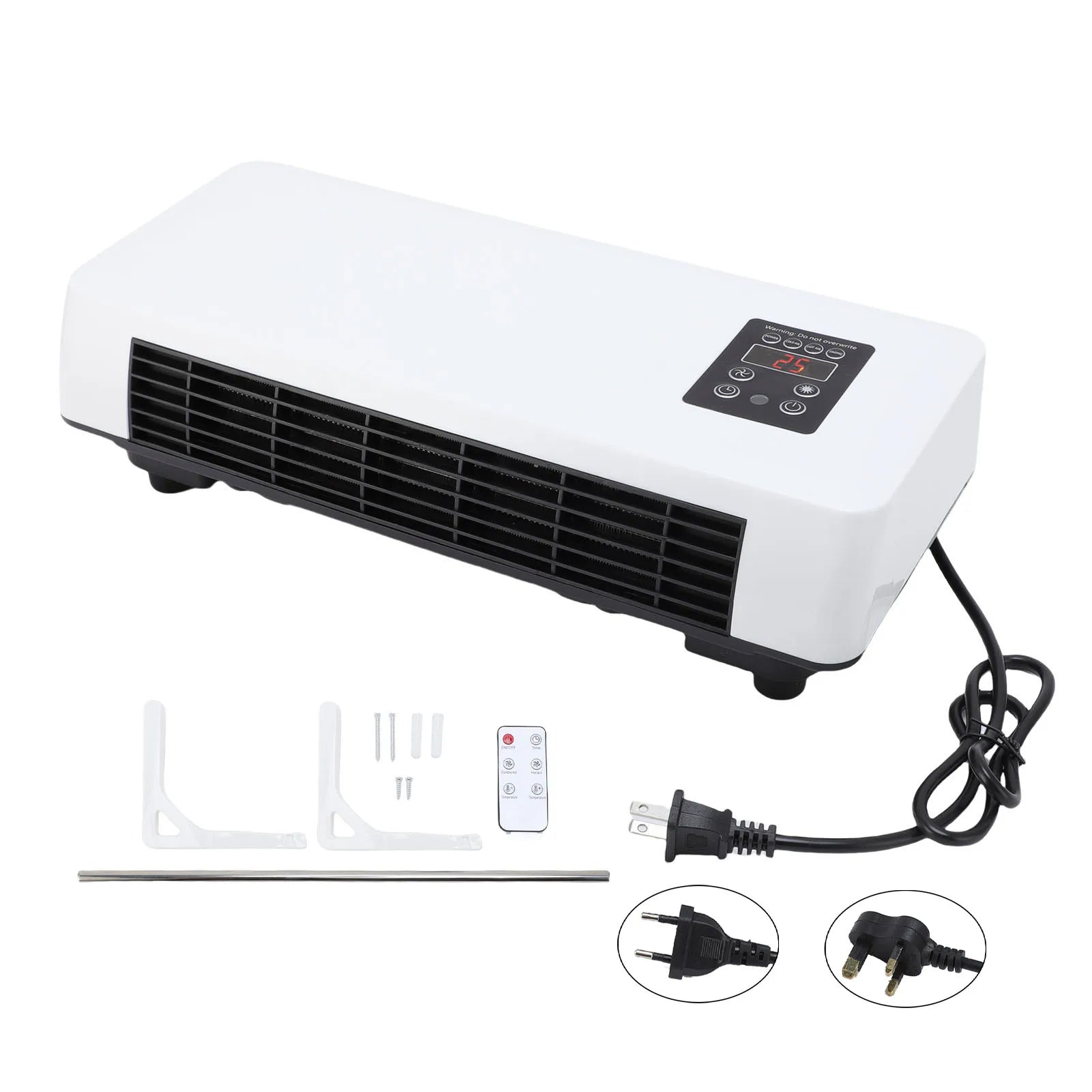 Wall Mounted Air Conditioner Low Noise Wall Hanging Heater Cooler Space Saving Efficient Multifunctional for Home Bedroom