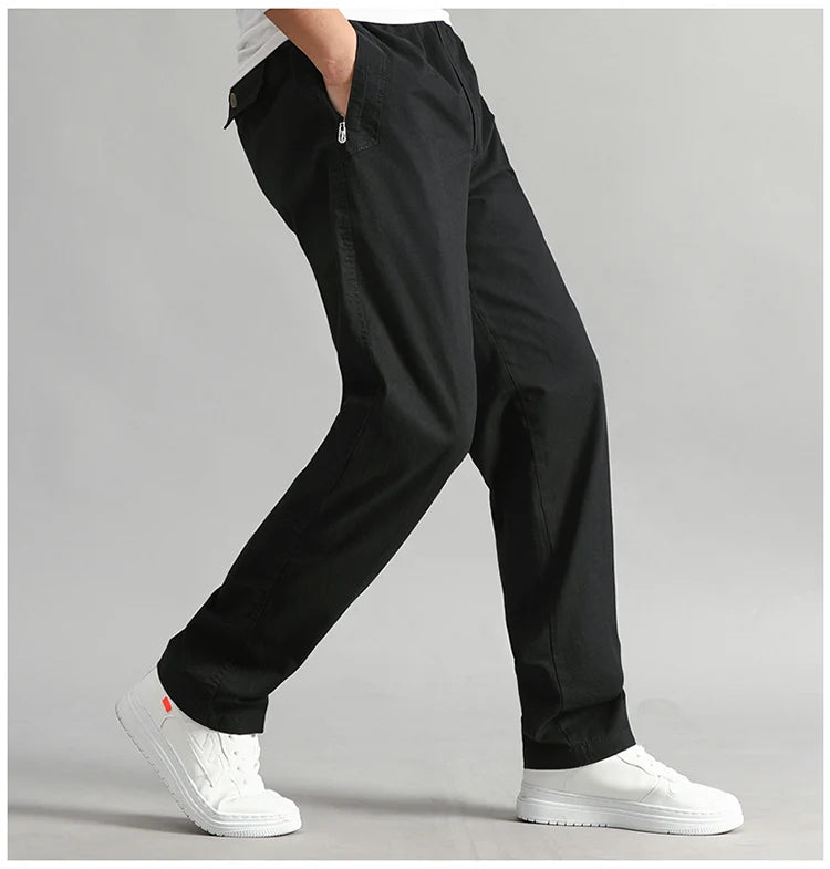 Men's Cargo Pants Summer Spring Cotton Workwear Large Size 6XL Casual Climbing Joggers Sweatpants Hombre Autumn Work Trousers
