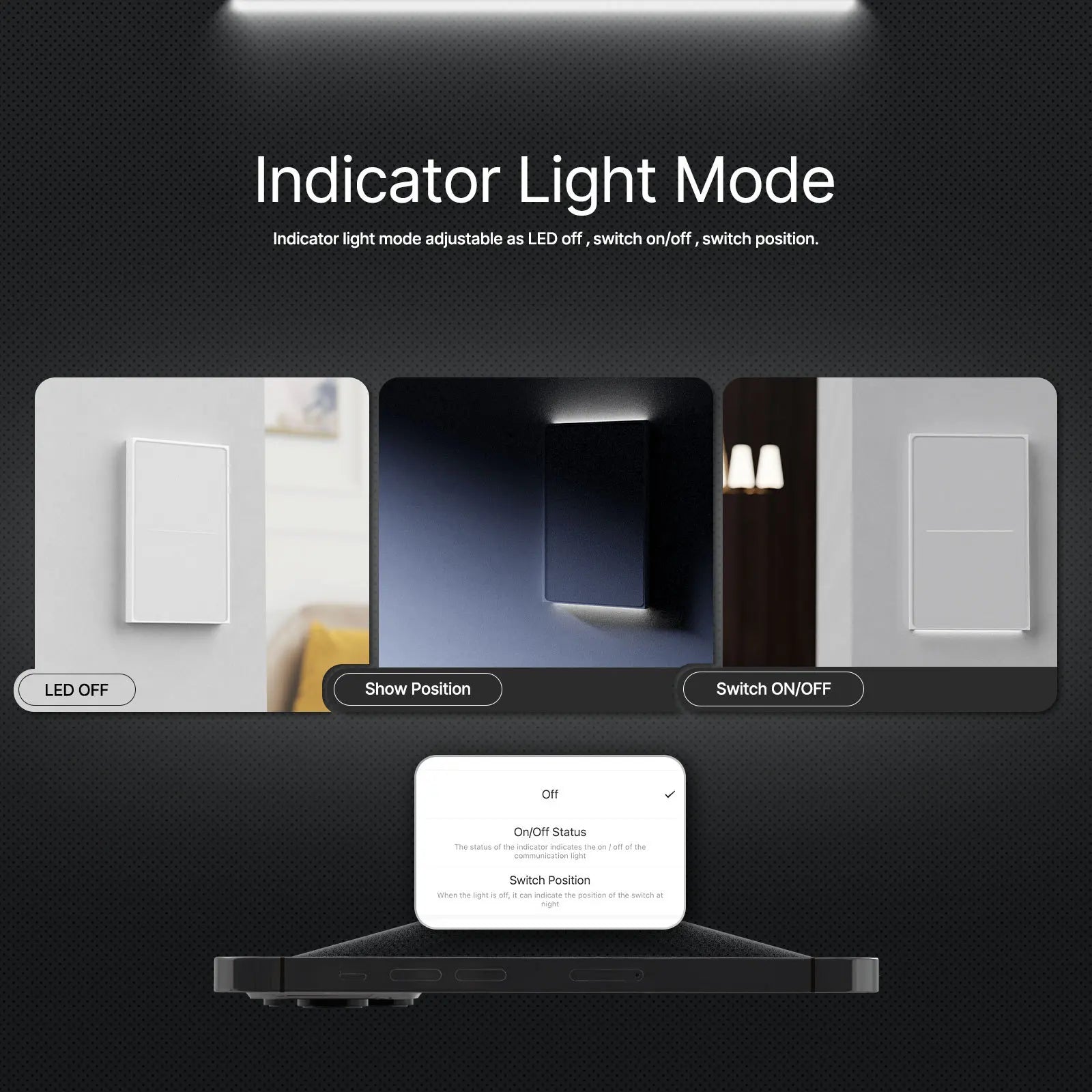 Smart Zigbee Wall Switch with Touch Glass Panel, Scene Mode Switching & APP Remote Control, No Neutral Wire Required