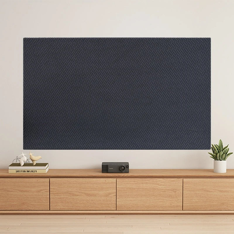 55/100/65 Inch LCD Screen TV Cover Solid Color Full Coverage Cloth Thickened High Elastic Dust Proof Cover Universal Decorative