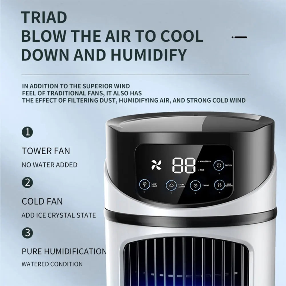 Portable Mini Air Conditioner Air Cooler Fan Water Cooling Fan Air Conditioning Air Cooler For Office Mobile Air Conditioner