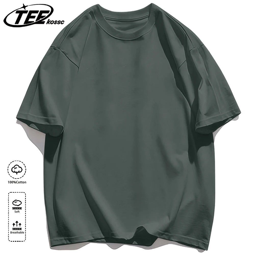 Korean Style Short Sleeve Y2K Solid T-Shirt Women Summer Trendy T Shirts Loose Multicolor Clothes Cotton All-Match Sportswear