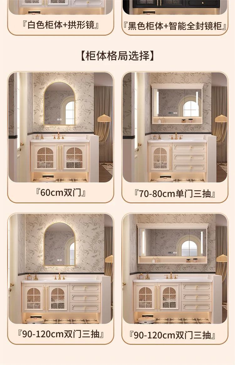 Storage Drawers Bathroom Cabinet Interior Dividers Mirror White Bathroom Cabinet Shelving Modern Badkamer Meubel Accessories