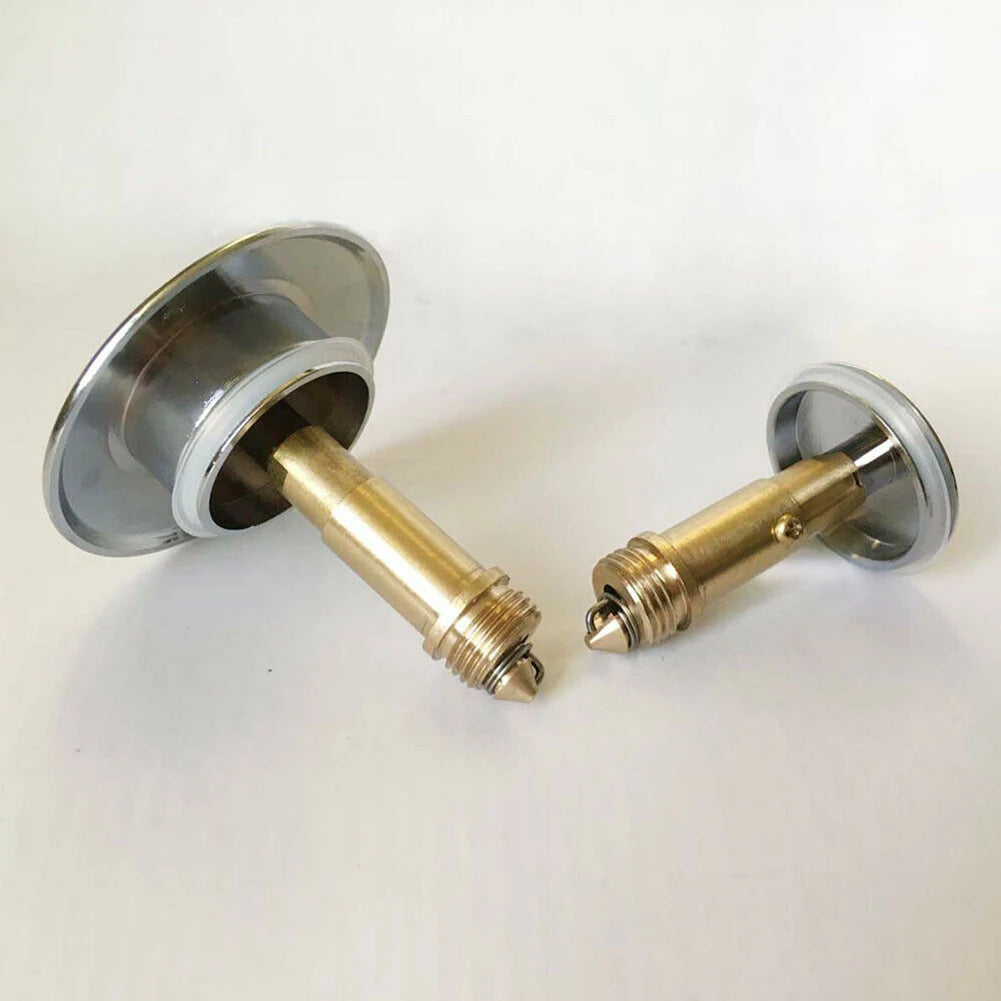 1/2pcs Replacement Basin Bath Waste Easy Pop Up Click Clack Plug Bolt Spring For Bathroon Bathtub Drain Stopper