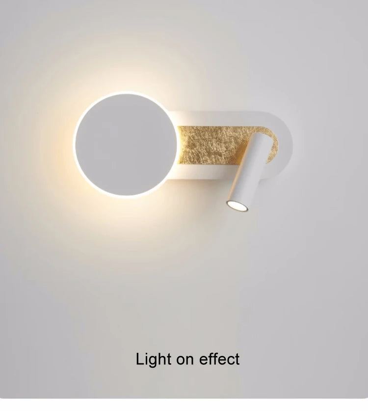 Modern LED Wall Light Living Room Bedroom Study Reading Wall Lamps Indoor With Switch Hotel Decorative Lighting Fixtures