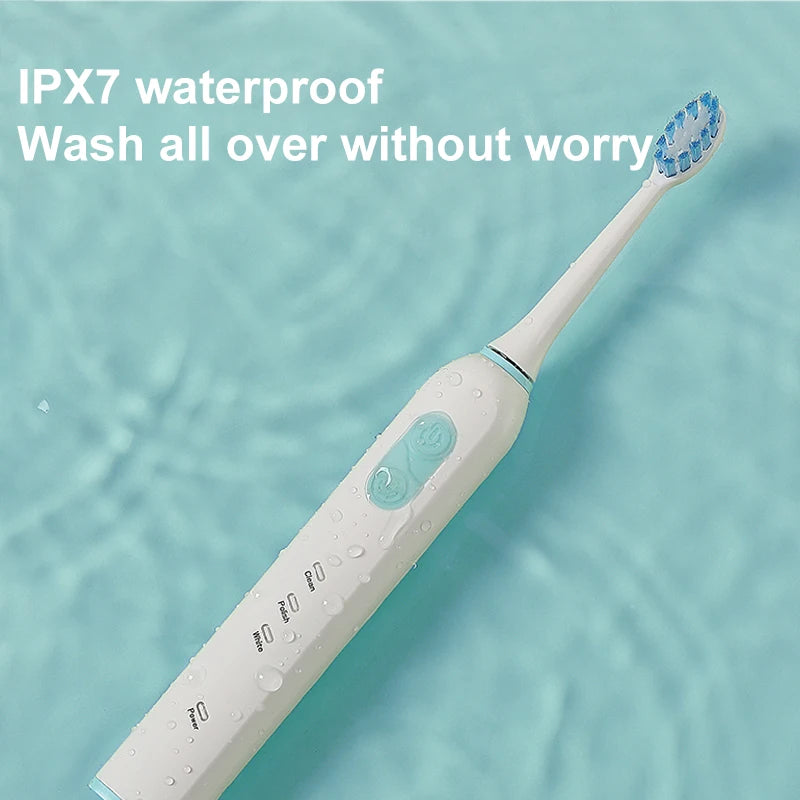 Adult Sonic Toothbrush with Micro USB Charging IPX7 Waterproof 32000 Times/Min Vibration 3 Modes 40 Days Runtime Toothbrush