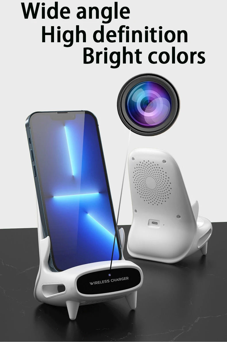 Mini Camera HD 1080P WiFi Camera Home motion detectionDVR Monitoring Video wireless charger 24-hour recording, no need for WIFI
