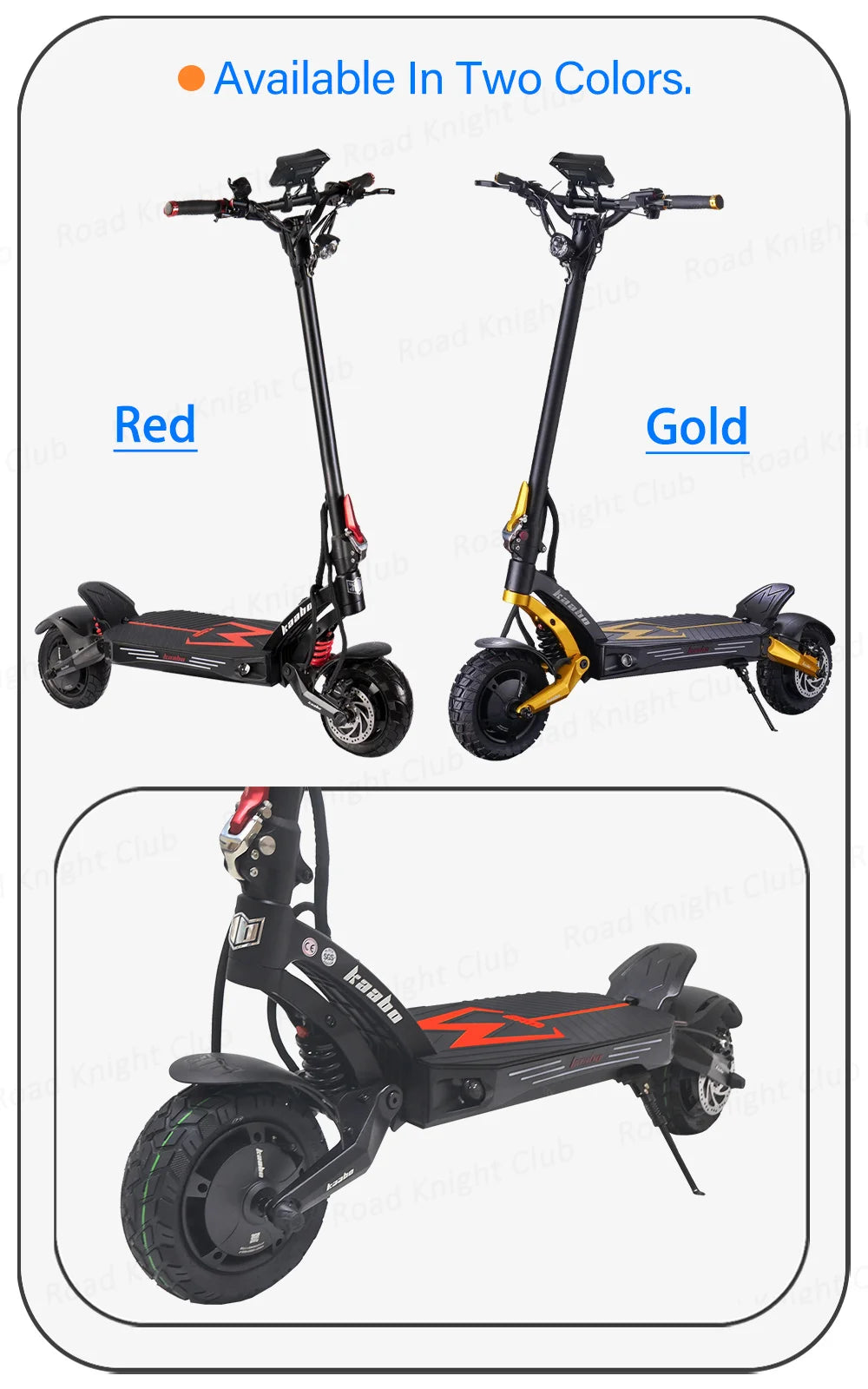KAABO Mantis King GT 60V 24Ah Battery 1100W*2 Motor 70km/h Full Hydraulic Brake Central Display IPX5 WaterProof Electric Scooter