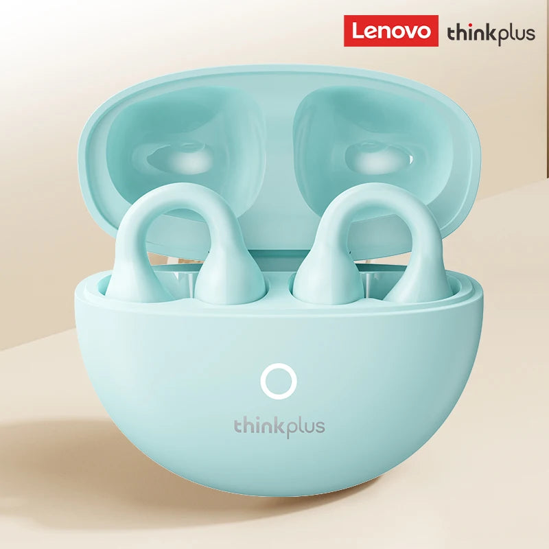 Lenovo LP25 PRO Bluetooth 5.4 Headphones Ear Clip Sport Wireless Headset Long Battery Life Noise Reduction Earphones HD Mic Call
