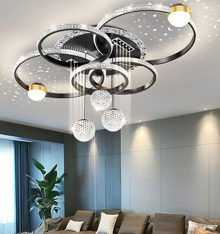 Modern Light Luxury Master Bedroom Pendant Lamp LED Creative Restaurant Lamp Villa Bedroom Interior Decoration Lighting Fixtures