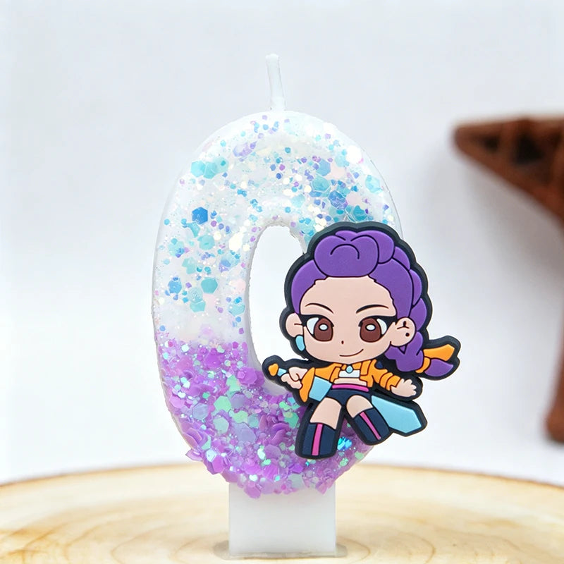 Creative Birthday Cake Cartoon Characters Holiday Decorations Cake Party Digital Candles