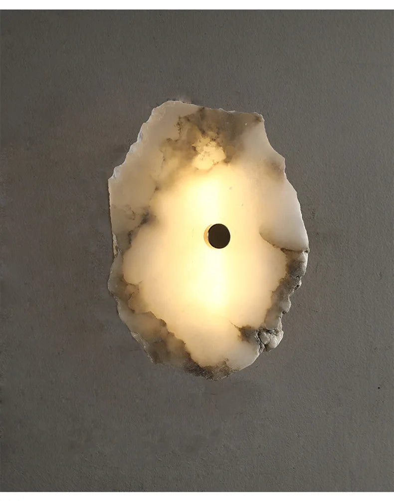 Modern Light Luxury Marble Wall Lamp Bedroom Bedside Tv Background Aisle Corridor Lighting
