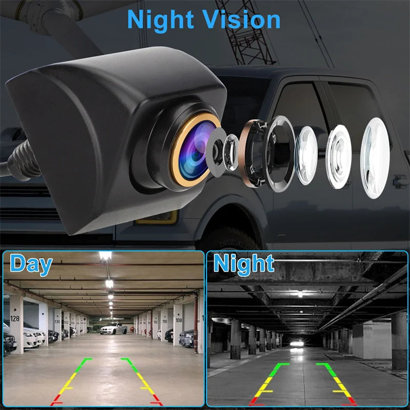 AHD 1920x1080P Car Rear View Camera 170° Fisheye Golden Lens Full HD Night Vision Vehicle Reversing Front Cameras B.H