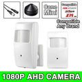 AHD CCTV System 3.7mm Cone Lens Mini Camera - 1920*1080P 2MP HD Detector Design Waterproof Bracket for Indoor/Outdoor Security