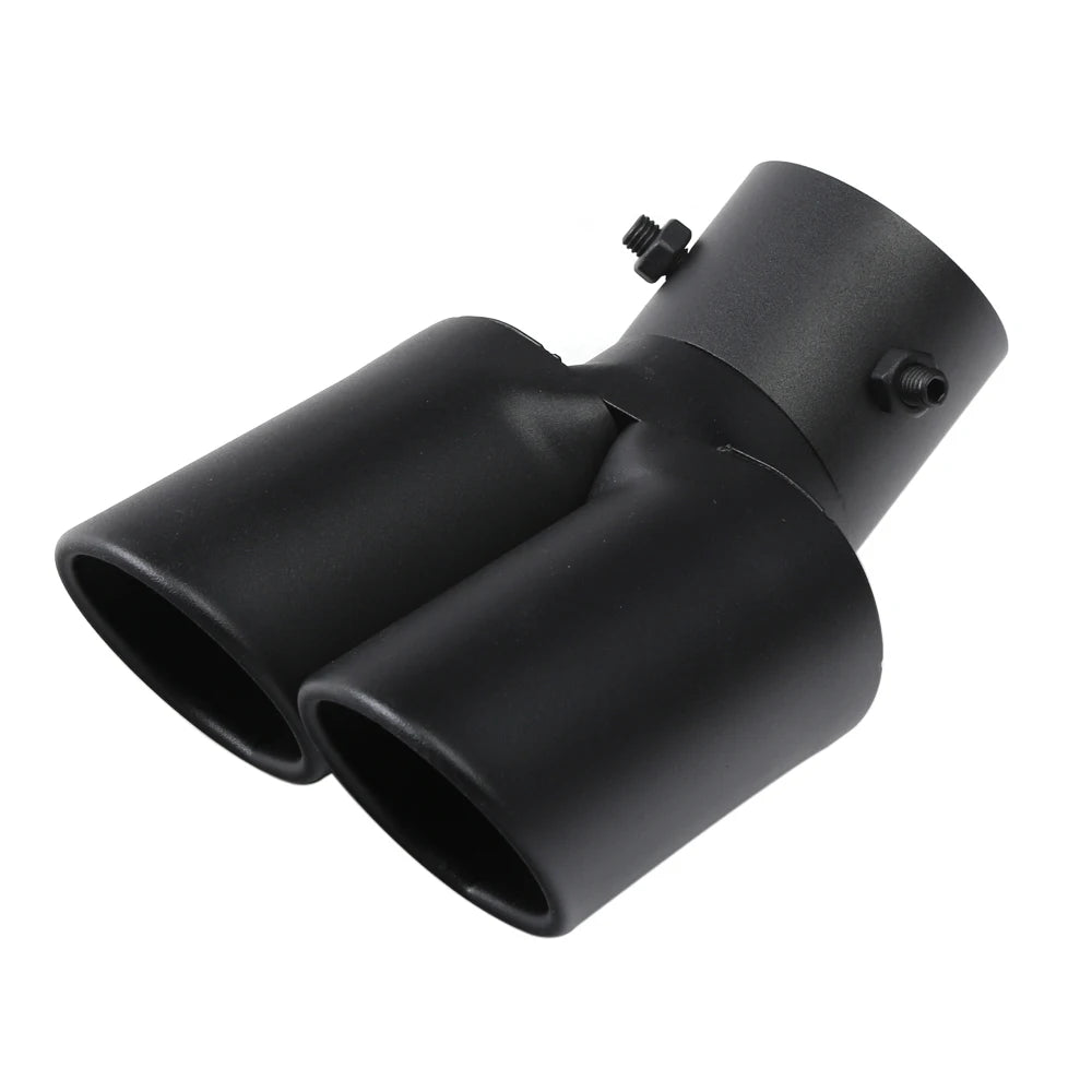 Universal Dual Exhaust Tip Stainless Steel Slant Cut Tip for Car Exhaust Pipe Extension Modification Decoration Muffler Tailpipe