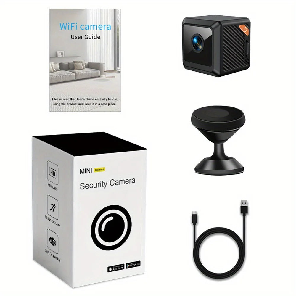 W02 1080P Mini Security Protection Home Night Vision Surveillance Outdoor Camping WIFI Subminiature Smart Home Camera Cctv Video