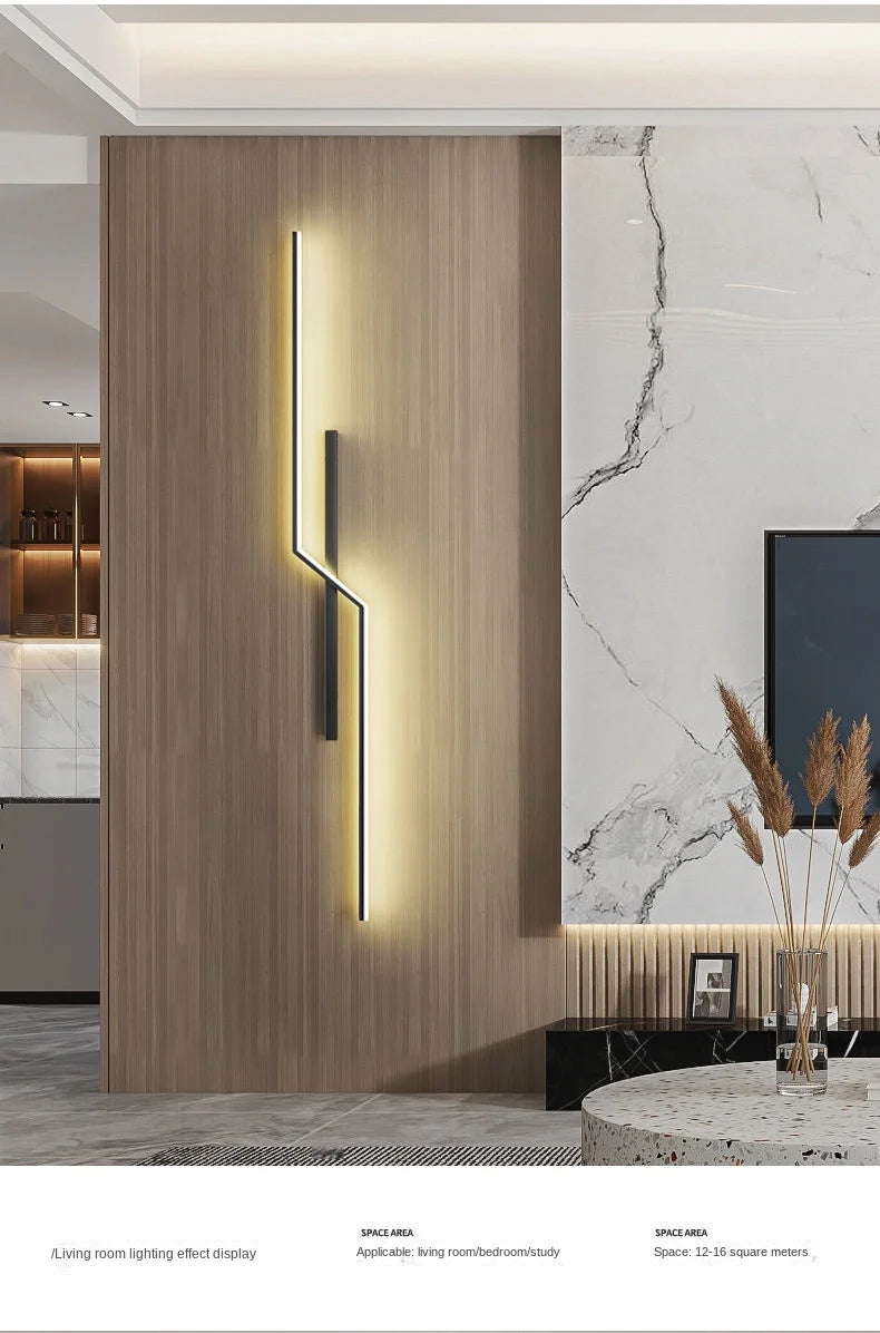 Modern Minimalist LED Wall Lamps - Bedside Interior Lighting for Living Room Bedroom Stairs - TV Backlight Wall Decor Lights