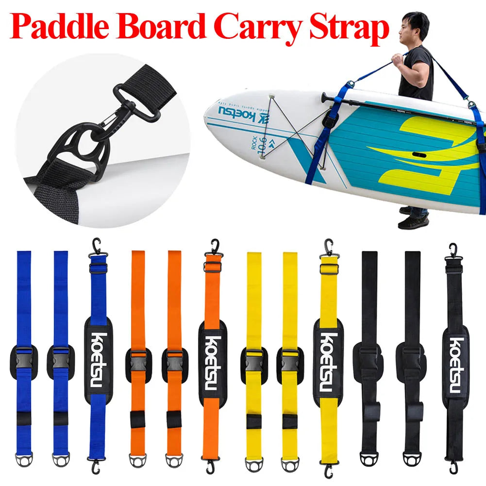 Adjustable Surfboard Shoulder Belt Carry Sling Portable Stand Up Surf Paddle Board Shoulder Strap Carrier Accessories