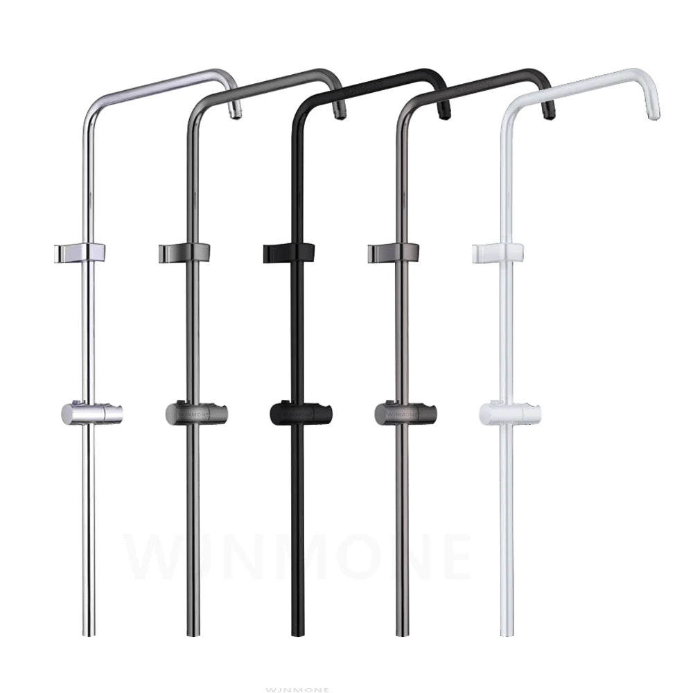 Standard Universal Bathroom Shower Faucet Tube for Bathtub Shower System Tap Set G1/2 in G3/4 in Adapter Round Pipe Accessories