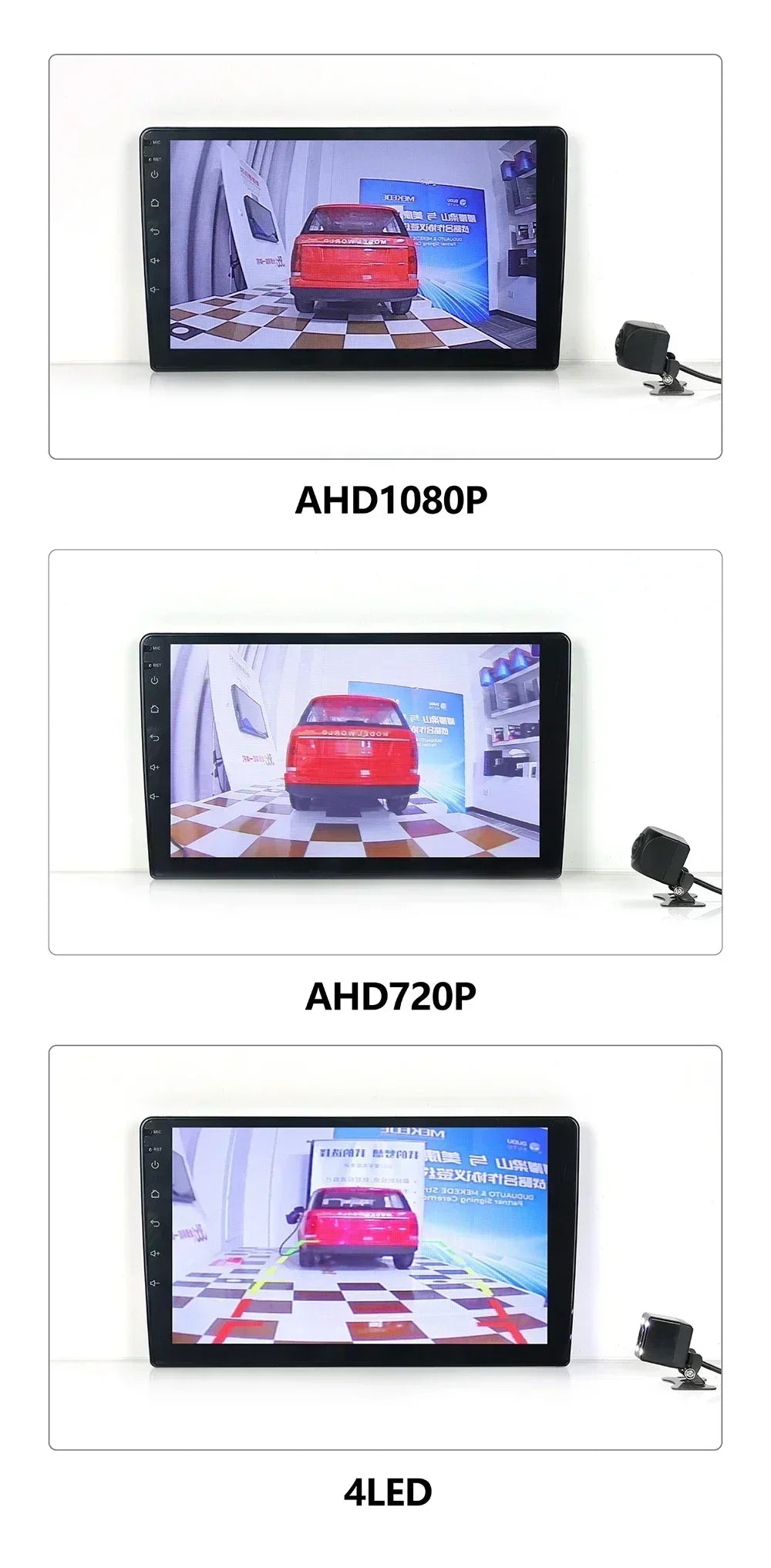 Car Rear View Camera AHD CVBS Convert Auto Parking Monitor Waterproof Vehicle Cam Backup Reverse HD Video Night Vision Reversing