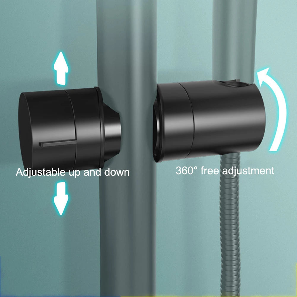 1pcs Adjustable Hand Shower Bracket Shower Head Bracket Base For 18-25MM Bathroom Replacement Handheld Shower Head Holder