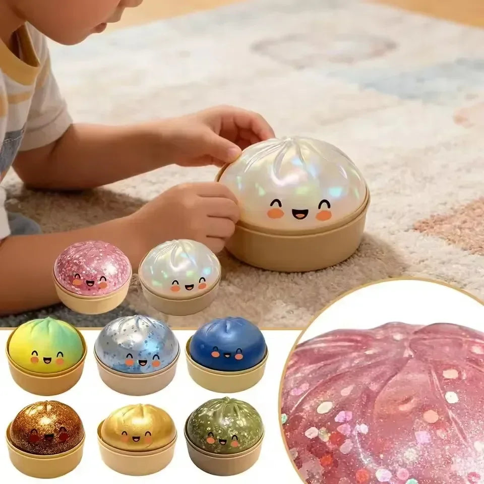 Viral Dumpling Squishy ULTRA RARE Gold Glitter Hidden Edition Dumpling Squishies Squishy Dumpling Slow Rise Stress Relief Soft.