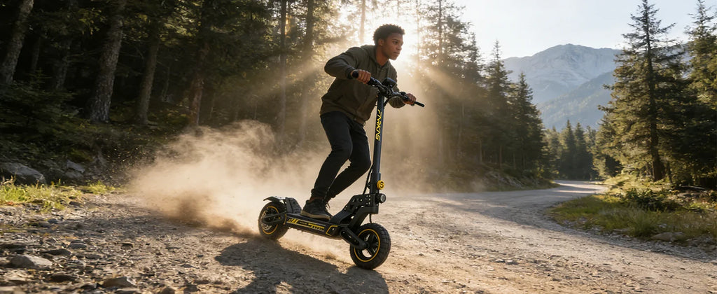 1200W Motor Foldable Adult Electric Scooter 48V 13AH Battery 30MPH Max Speed 10 Inch Off-Road Tires E-Scooter 35-45KM