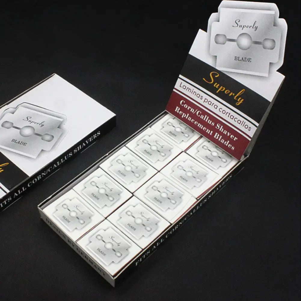 100pcs Steel Pedicure Blades Accessories Hand Foot Scraping Knife Dead Skin Scraper Skin Remover Universal Foot Care Scrubber