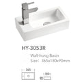 Bathroom Mini Wall-mounted Wash Basin Balcony Ultra-narrow Ceramic Bathroom Sink Family Bedroom Wall-mounted Wash Basin