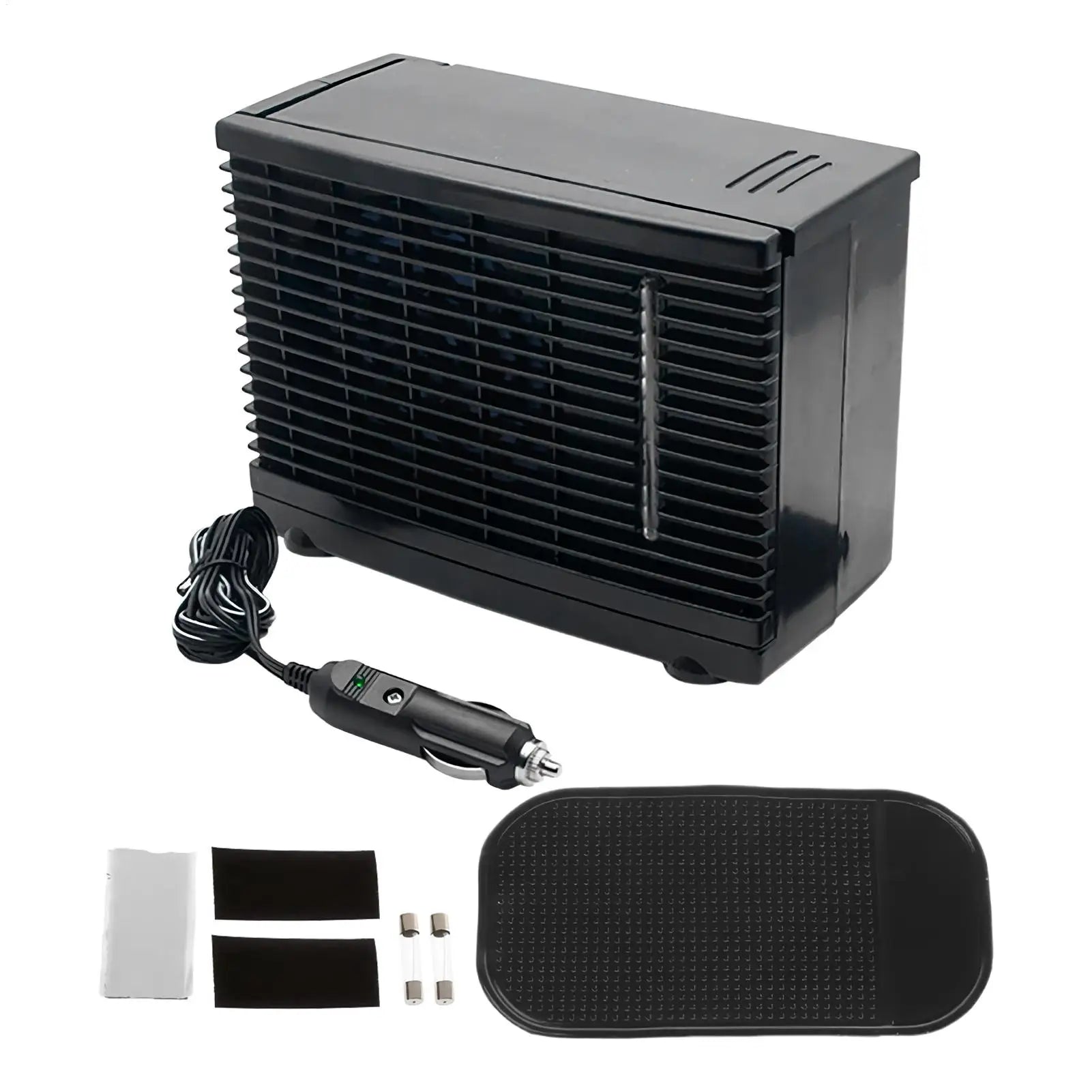 12V Mini Portable Car Air Conditioner Fan, Evaporative Water Cooling Air Cooler with Water Tank, Personal Cooling Appliance Fans