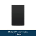 Matter Over WiFi US Smart Wall Light Switch 1 2 3 4 6 Gangs with Black Button Neutral Required Homekit SmartThings App Control