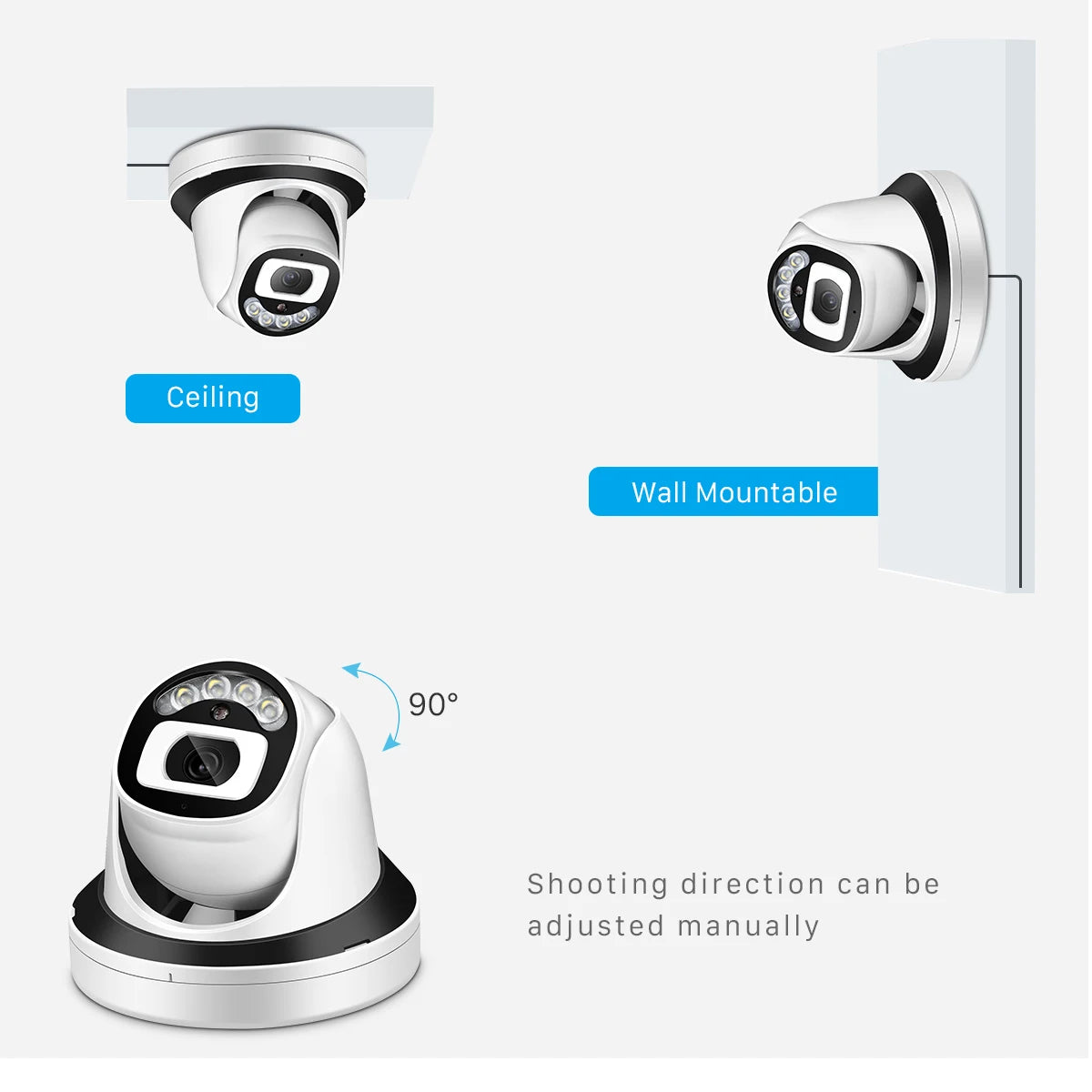 HD 5MP IP Camera Wi-Fi ONVIF H.265 Camera With SD Card Slot Motion Detect Alert Security Surveillance Camera 2 Ways Audio ICsee