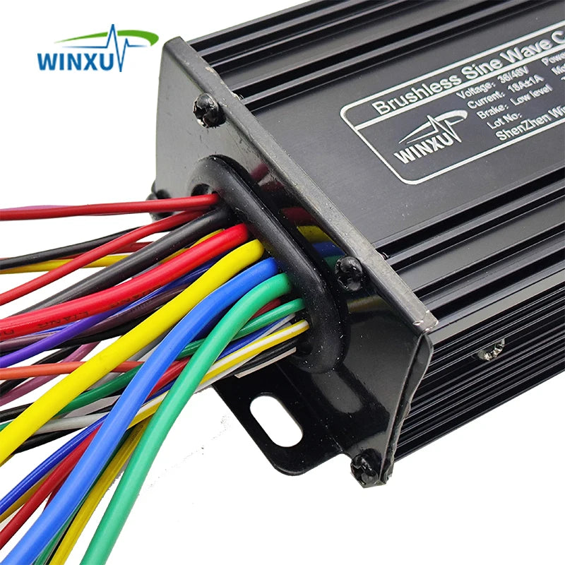 36V 48V 350W 18A E-Scooter Brushless Motor Sine Wave Controller LCD Speed Display Throttle for Electric Bicycle Scooter Tricycle