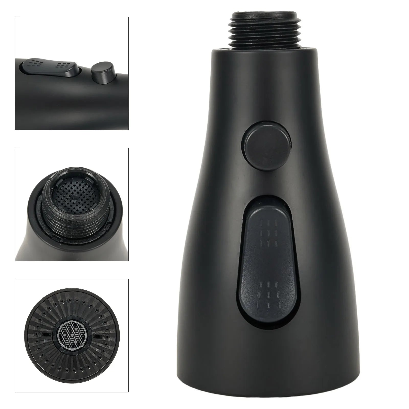 Faucet Sprayer Head Shower Nozzle Kitchen Sink Pull-out Faucet Kitchen Spare Replacement Tap Sprayer 3 Modes 1/2" Connection