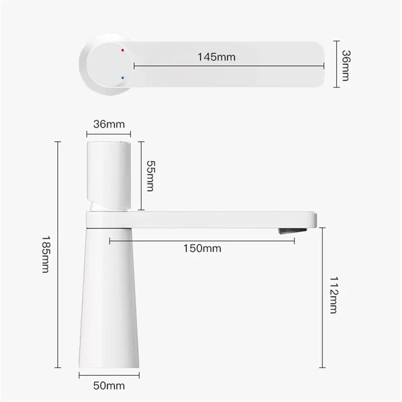 Black Bathroom Faucet Gray Basin Faucets Hot & Cold Bathroom Sink Faucet Deck Mounted Lavotory Faucet  Mixer Water Tap SS 304