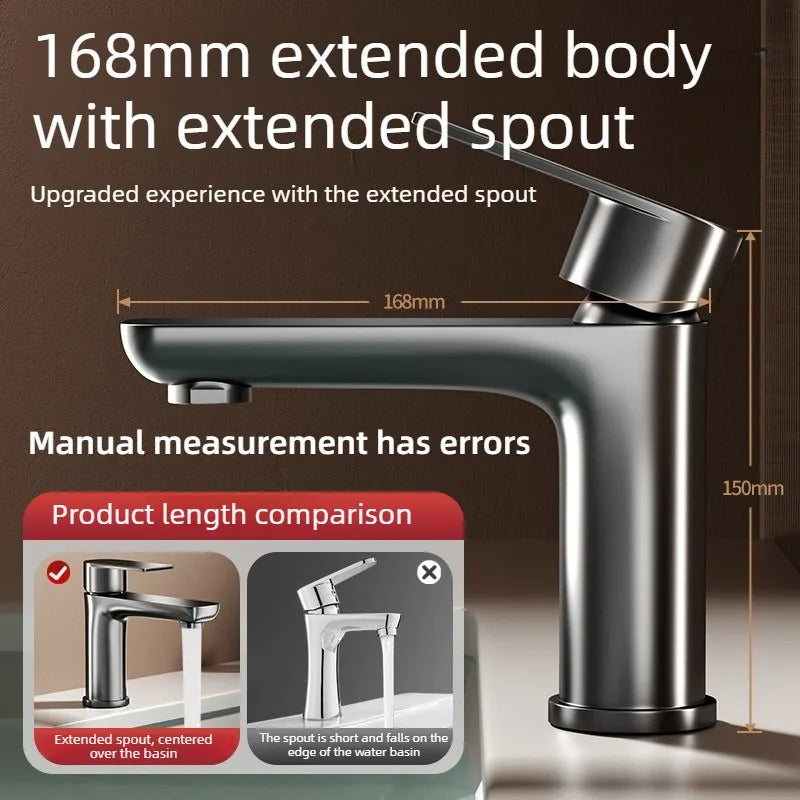 Home Bathroom Kitchen Cabinet Washbasin For High quality hot selling Stainless Steel Faucet Washbasin Sink Hot and Cold Water