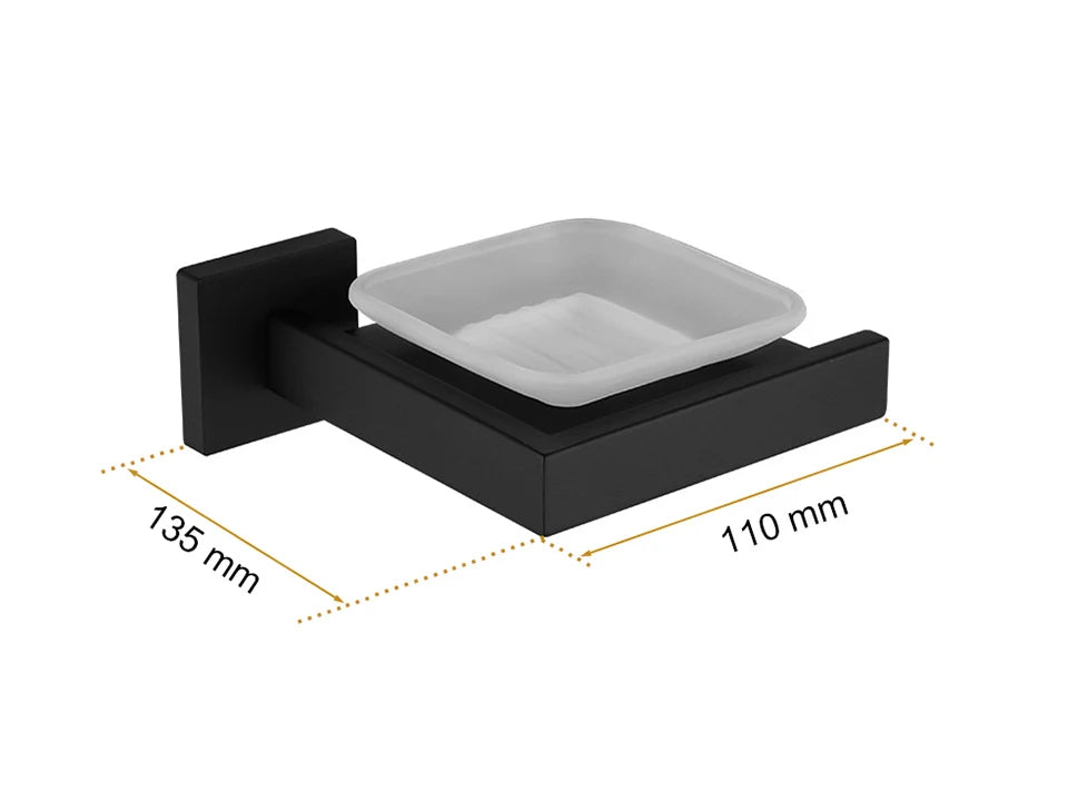 Matte Black Bathroom Hardware 304 Stainless Steel Towel Rack Toilet Paper Holder Liquid Soap Holder Towel Bar Toilet Accessories
